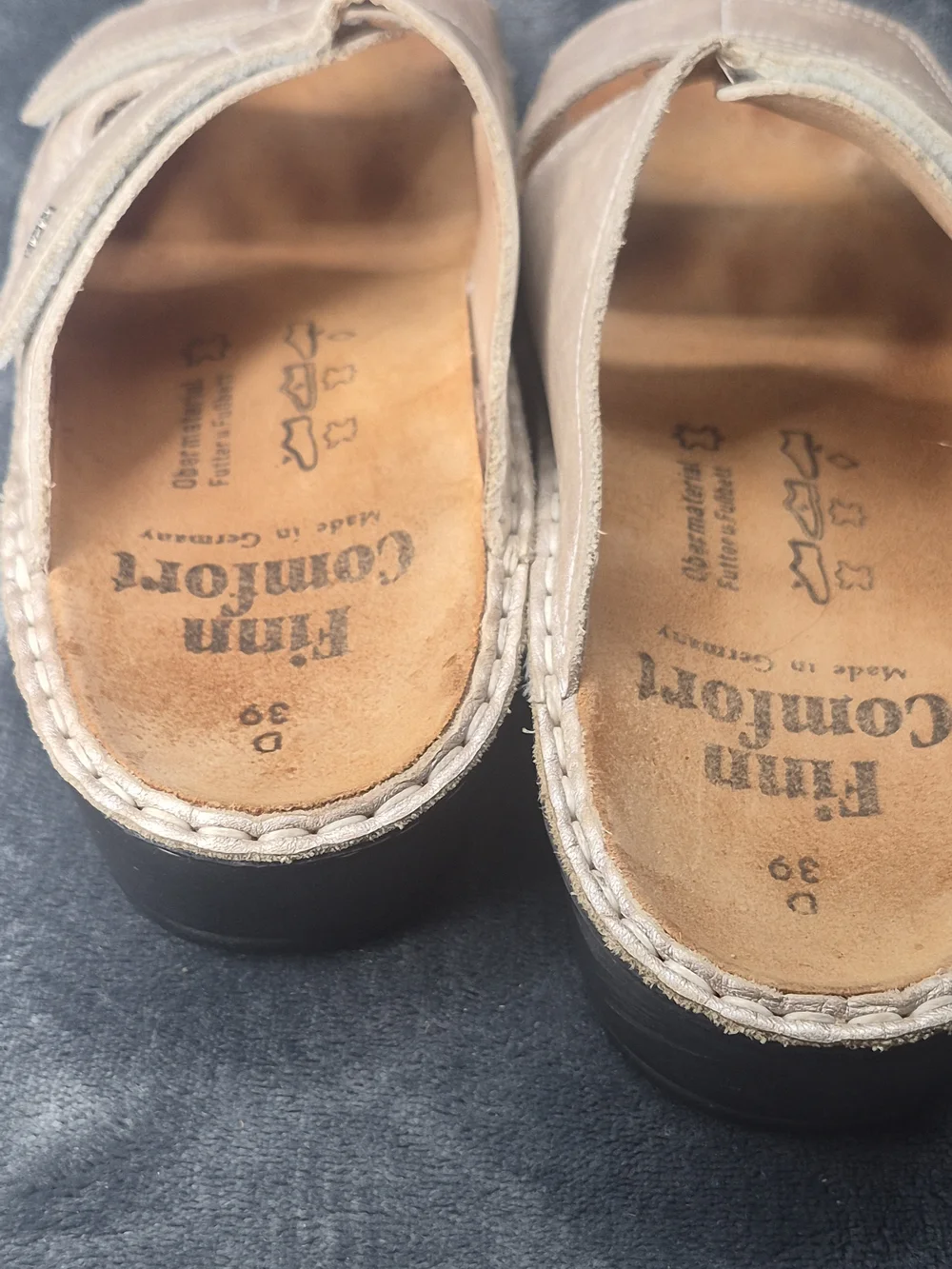 Finn Comfort Sansibar Pearl Leather Adjustable Strap Sandals Ws EU 39 D 8-8.5D - Picture 5 of 10